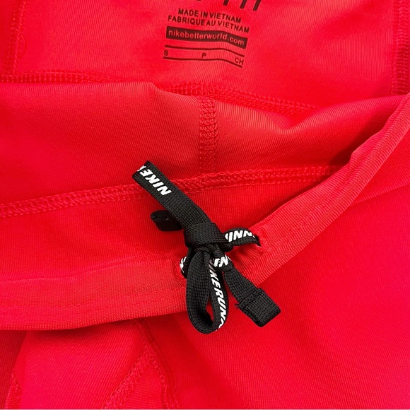 Nike Running Capri Red Dri Fit Filament Pants Size Small - Picture 3 of 6